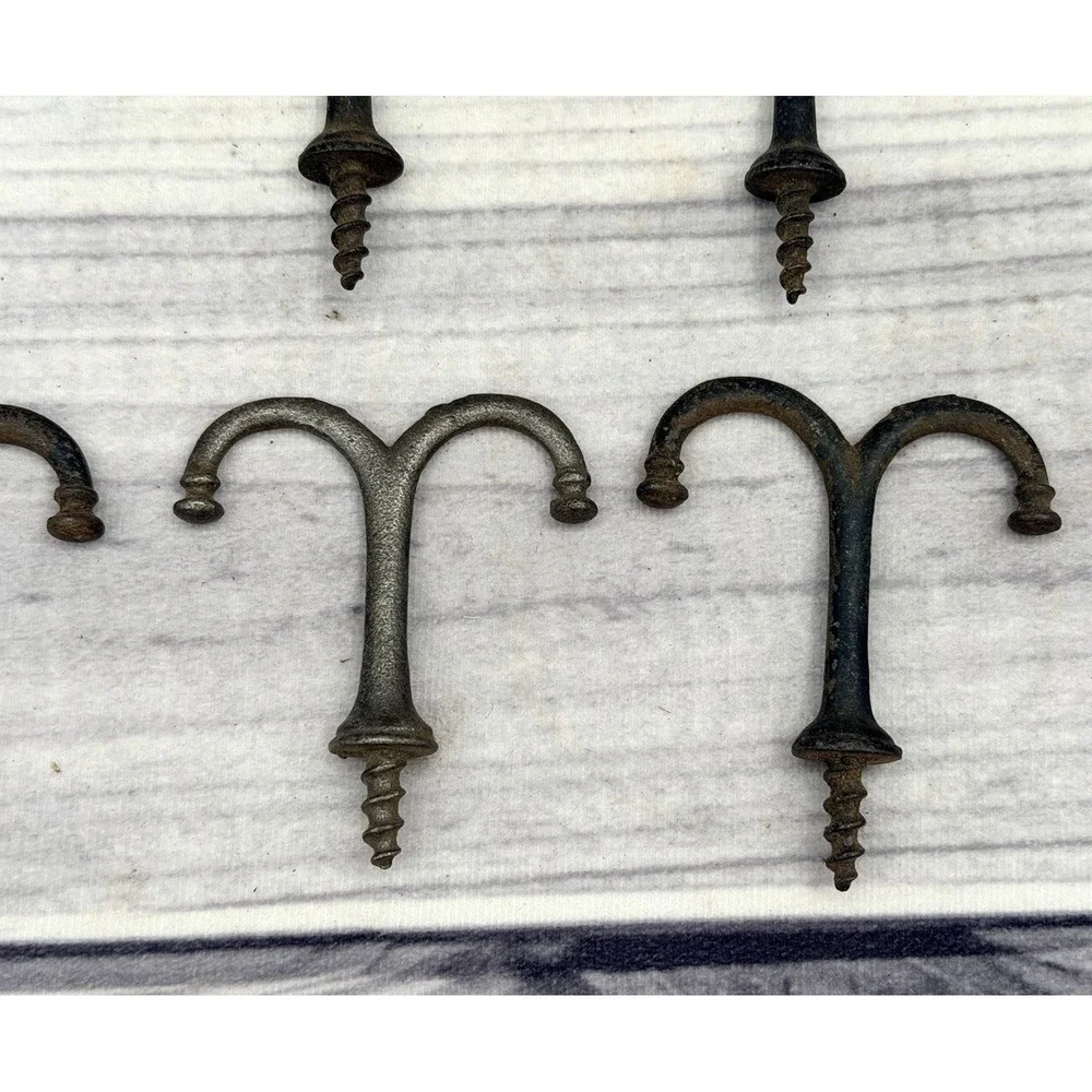 LOT OF 6‎ ANTIQUE SALVAGED CAST IRON 2.5